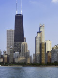 Chicago Skyline and John Hancock Building, Chicago, Illinois Photographic Print by Adam Jones