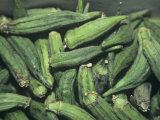 Okra Seed Pods (Abelmoschus Esculentus) Photographic Print by Rob & Ann Simpson