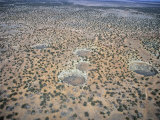 Aerial View of High Desert Karst Topography Near Winslow, Arizona, USA Photographie par Jim Wark