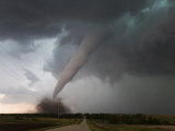 Tornado Near Zurich, Kansas Photographic Print by Charles Doswell