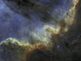 Ngc 7000, the North American Nebula or Cygnus Wall, Emission Line Mapping Photographic Print by Matthew Russell