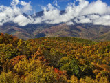 Autumn View of the Southern Appalachian Mountains from the Blue Ridge Parkway, North Carolina, USA Photographic Print by Adam Jones