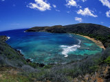 Hanauma Bay Is One of Oahu's Most Popular Snorkeling Sites, Hawaii, USA Lámina fotográfica por David Fleetham Hanauma Bay Is One of Oahu's Most Popular Snorkeling Sites, Hawaii, USA Lámina fotográfica por David Fleetham