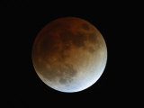 Total Lunar Eclipse During Totality. the Center of the Umbra Is at the Upper Left Photographic Print by Guillermo Gonzalez