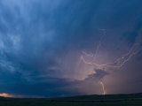 Cloud to Ground Lightning from a Central Nebraska Supercell Photographic Print by Charles Doswell
