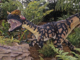 Restoration of Spitter Dinosaur Fossil (Dilophosaurus), Early Jurassic, 195 M.Y.A., Arizona, USA Photographic Print by Ken Lucas