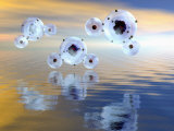 Molecular Models of Water Fotografie-Druck von Carol and Mike Werner