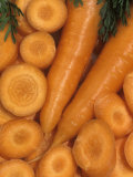 Chantenay Carrots, Chantilly Hybrid (Daucus Carota), Sliced and Unsliced Photographic Print by Wally Eberhart