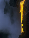 Pahoehoe Lava Flow from the Kilauea Volcano, Hawaii, USA Photographic Print by G. Brad Lewis