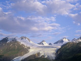 Worthington Glacier and Chugach Mountains, Thompson Pass Near Valdez, Alaska, USA Photographic Print by Adam Jones