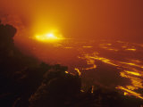 Lava Flow from the Kilauea Volcano Heats Up the Pacific Ocean, Hawaii, USA Photographic Print by G. Brad Lewis