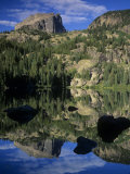 Hallett Peak Reflected on Bear Lake, Rocky Mountains National Park, Colorado, USA Photographic Print by Adam Jones