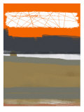 Abstract Orange 1 Poster von  NaxArt
