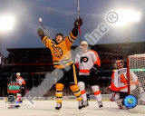 Marco Sturm Game Winning Goal Horizontal 2010 NHL Winter Classic Photo