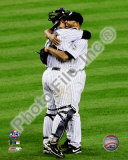 Jorge Posada & Mariano Rivera Game Six of the 2009 ALCS Foto