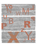 Numbers Orange Pósters por NaxArt