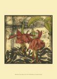 Mini Fuchsia and Silhouette I Art by Jennifer Goldberger