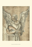 Angel with Lute Posters by Albrecht Dürer