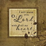 I Will Praise Poster by Jennifer Pugh