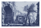 Antique Blue View II Plakater af Giovanni Battista Piranesi