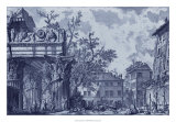Antique Blue View I Plakat af Giovanni Battista Piranesi