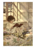 Chlld Reading on Couch, 1905 Giclee Print by Jessie Willcox Smith