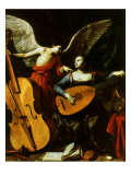 Saint Cecilia and the Angel, 1600 Giclee Print by Carlo Saraceni