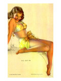 Pin-Up Girl in Yellow Bikini, 1940 Giclee Print