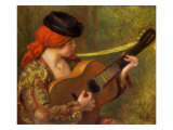 Young Spanish Woman with a Guitar, 1898 Giclee Print by Pierre-Auguste Renoir