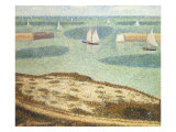 Entrance to the Harbor, 1888 Impressão giclée por Georges Seurat Entrance to the Harbor, 1888 Impressão giclée por Georges Seurat