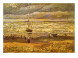 Sailboat in Storm, 1882 reproduction procédé giclée par Vincent van Gogh