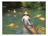 Men Sculling, 1877 reproduction procédé giclée par Gustave Caillebotte