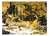 Picnic Lunch by Pool, 1876 Giclee Print by James Tissot Picnic Lunch by Pool, 1876 Giclee Print by James Tissot