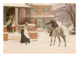Greeting the Postman Lámina giclée por Robert Walker Macbeth Greeting the Postman Lámina giclée por Robert Walker Macbeth
