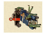 Auto Repair, 1935 Reproduction procédé giclée par James Wathen