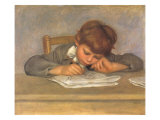 The Artist's Son Jean Drawing, 1901 Giclée-Druck von Pierre-Auguste Renoir