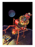 Sci Fi - Spaceman and Alien, 1939 Giclee Print by Robert Fuqua