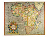 Map of Africa 1633 Giclée-Druck von Gerardus Mercator