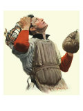 Catcher Looking Up, 1918 Giclee Print by Robert Robinson