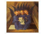 Virgin Mary Worshipping the Infant Jesus, 1435 reproduction procédé giclée par Stephan Lochner