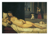Reclining Venus, 1538 Reproduction procédé giclée par  Titian