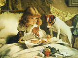 Suspense, 1894 Giclée-Druck von Charles Burton Barber