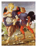 Tobias and the Angel Giclée-tryk af Andrea del Verrocchio Tobias and the Angel Giclée-tryk af Andrea del Verrocchio