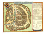 Plan of Moscow. 1662 Giclee-trykk av Johannes Blaeu