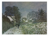Snow at Argenteuil, 1874 Giclee Print by Claude Monet
