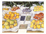 Fruit Displayed on a Stand, 1881 Giclee Print by Gustave Caillebotte