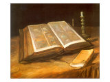 Still Life with Bible, 1885 reproduction procédé giclée par Vincent van Gogh