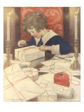 Child Wrapping Presents Giclée-Druck von Jessie Willcox Smith
