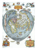 Heart-Shaped World Map 1530 Giclee Print