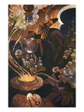 Magician at Work, 1912 Giclée-Druck von Rene Bull